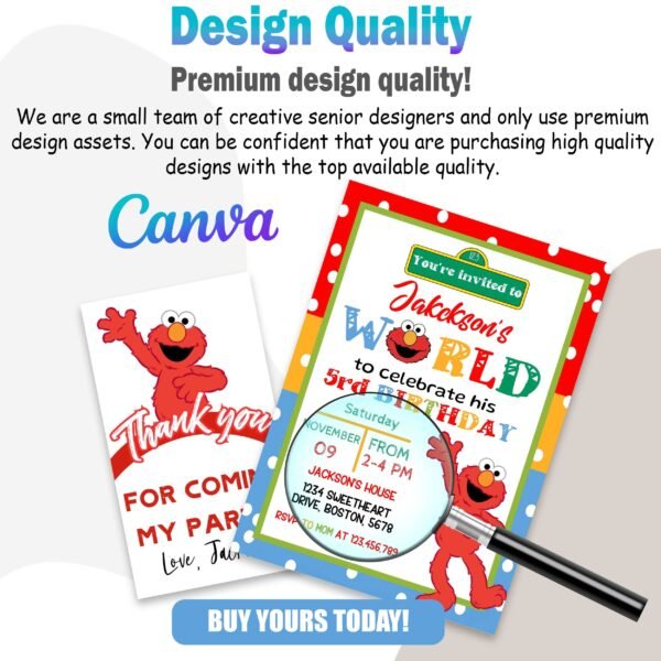 sesame street birthday invitations